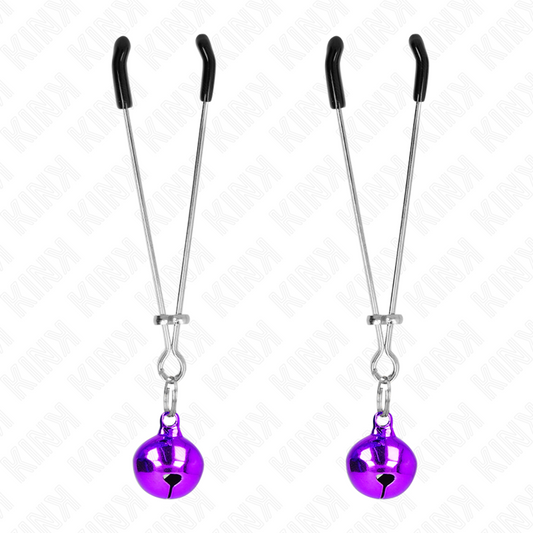 KINK - TUNGA BELL NIPPLE CLAMPS LILA 7 CM