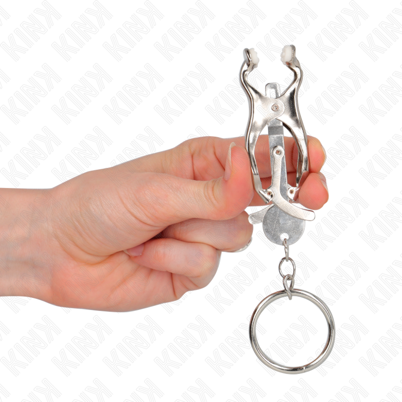 KINK - O-RING JAPANSKA KLOVER NIPPLE CLAMPS SILVER