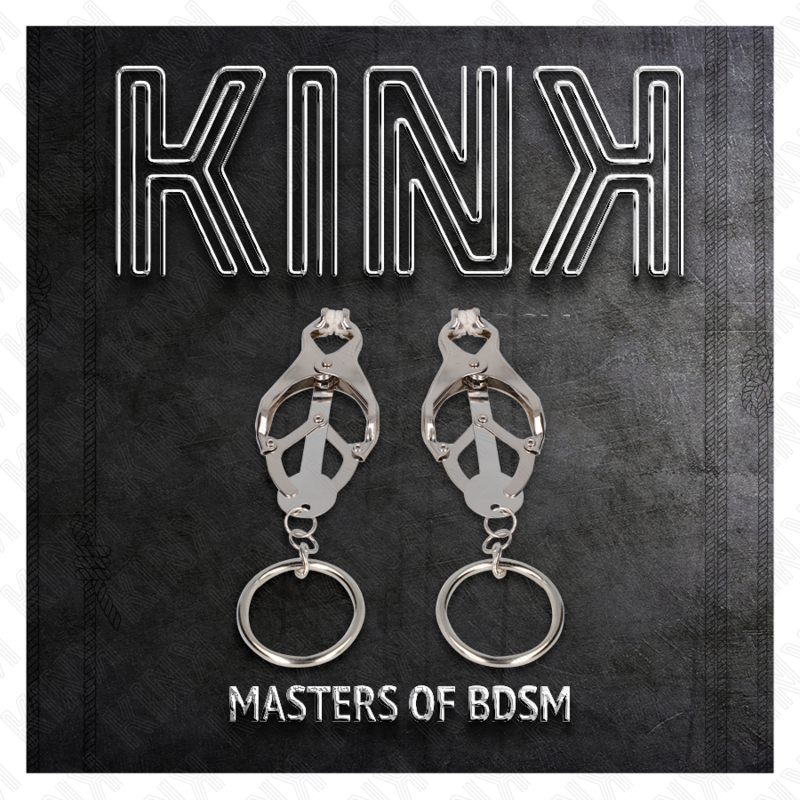 KINK - O-RING JAPANSKA KLOVER NIPPLE CLAMPS SILVER