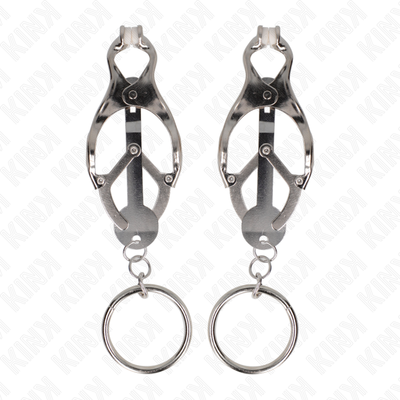 KINK - O-RING JAPANSKA KLOVER NIPPLE CLAMPS SILVER