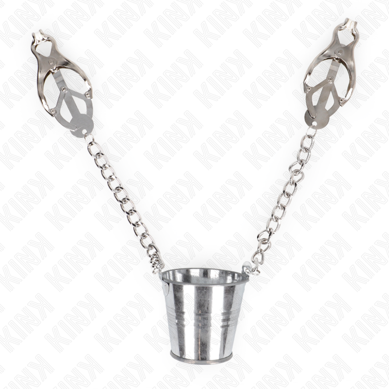 KINK - Nipple Clamps med en Buckett Silver
