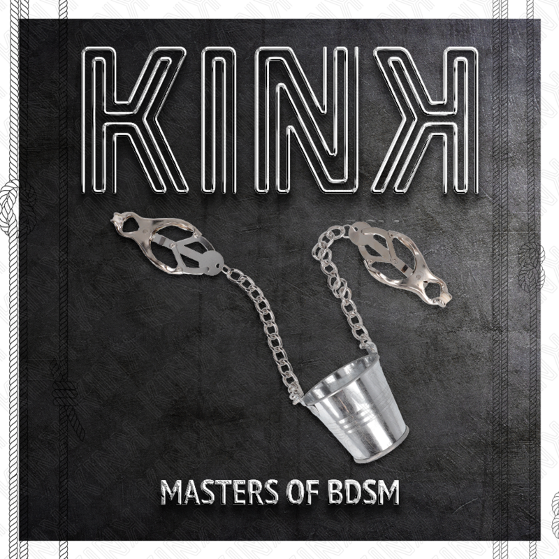 KINK - Nipple Clamps med en Buckett Silver