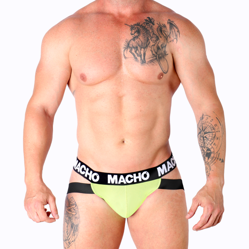 MACHO MX28FA JOCK i gult, anatomisk design för män