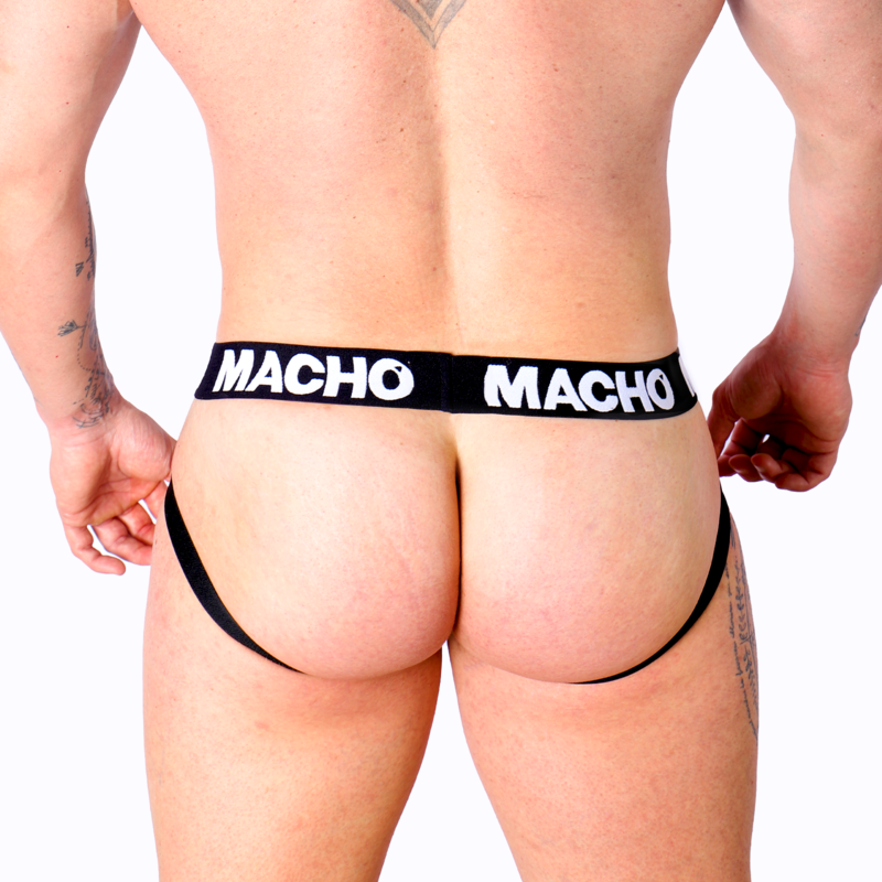 MACHO - MX25NC JOCK SVART LÄDER S