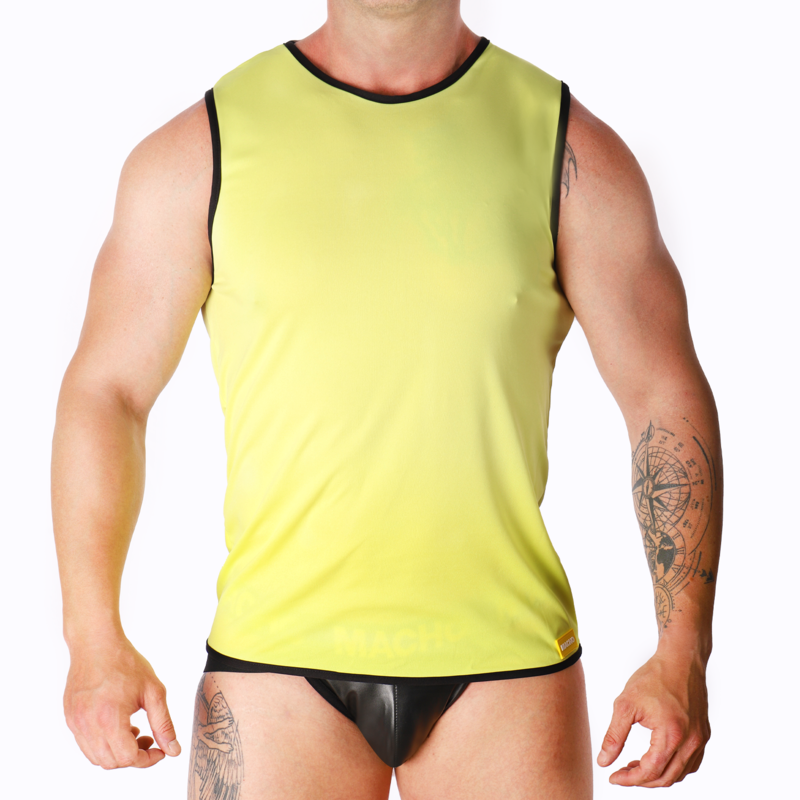 Gul t-shirt för män i storlek S/M
