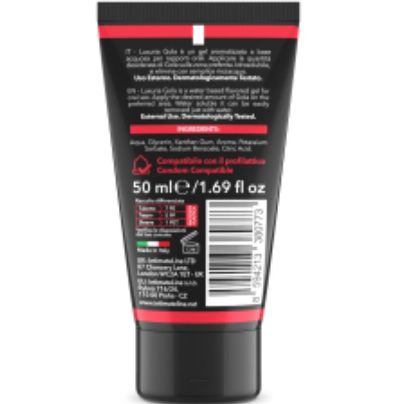 INTIMATELINE LUXURIA Oral Sex Gel med jordgubbssmak 50 ml
