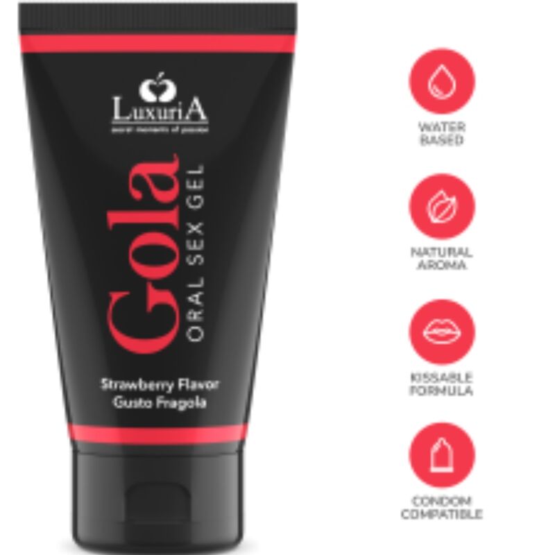 INTIMATELINE LUXURIA Oral Sex Gel med jordgubbssmak 50 ml