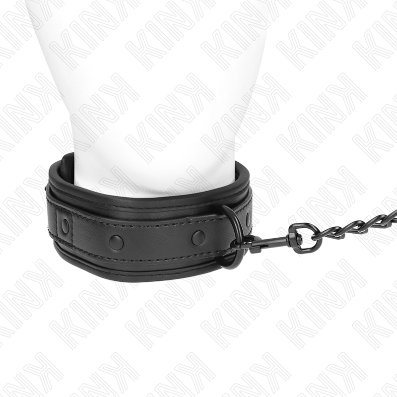 KINK - Neopren Bondagehalsband Modell 2 med Bälte 78 cm Justerbart 37,5 x 49,5 cm