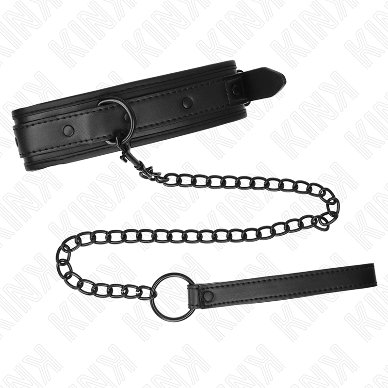 KINK - Neopren Bondagehalsband Modell 2 med Bälte 78 cm Justerbart 37,5 x 49,5 cm