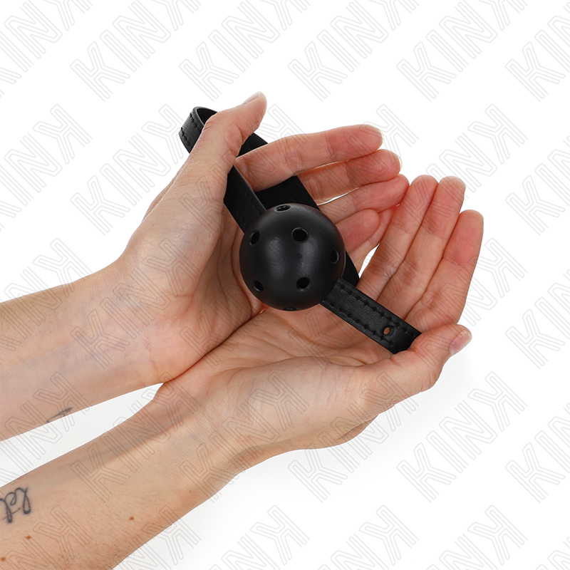 KINK - Simplicity Black Breathable Ball 4.5 cm Gag 62 x 1.5 cm