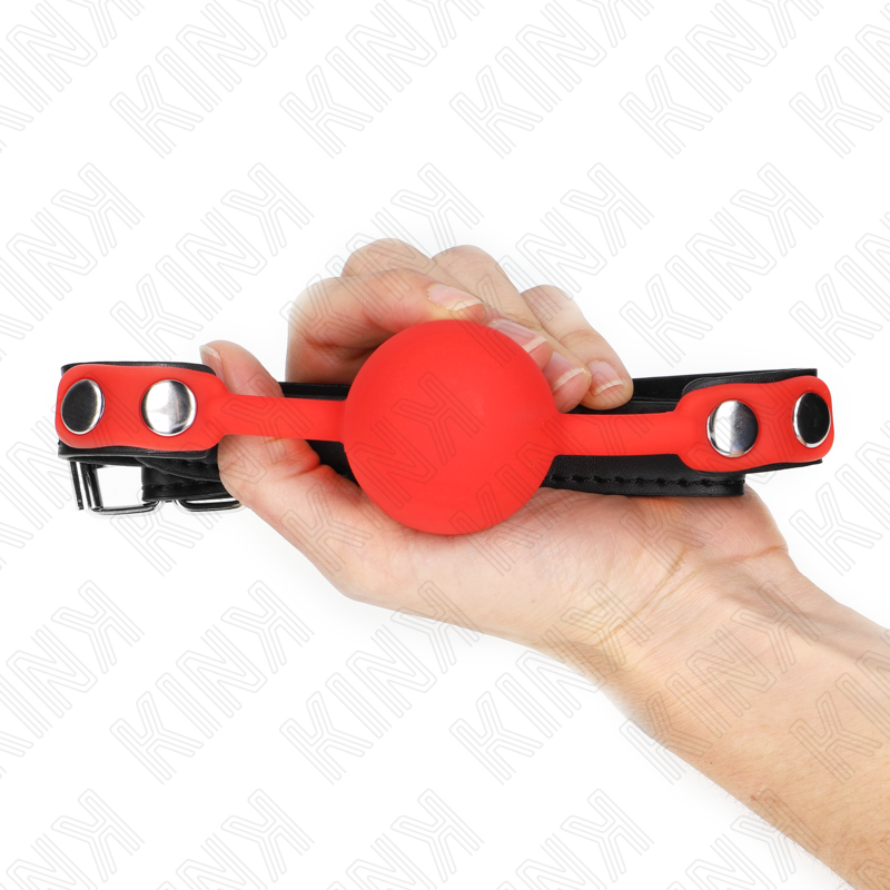 KINK - Röd silikonboll 4 cm gag 60 x 2 cm