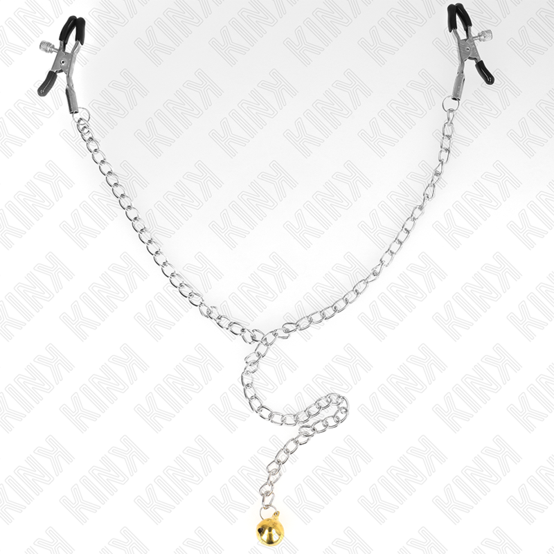 KINK - Kedje-nipple clamps med klocka 30 cm