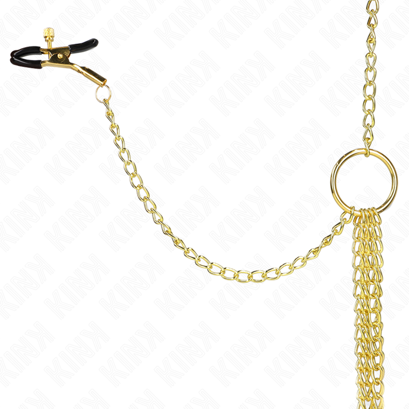 KINK - 4 NIPPLE AND CLIT CLAMPS JUSTERBARA GULD