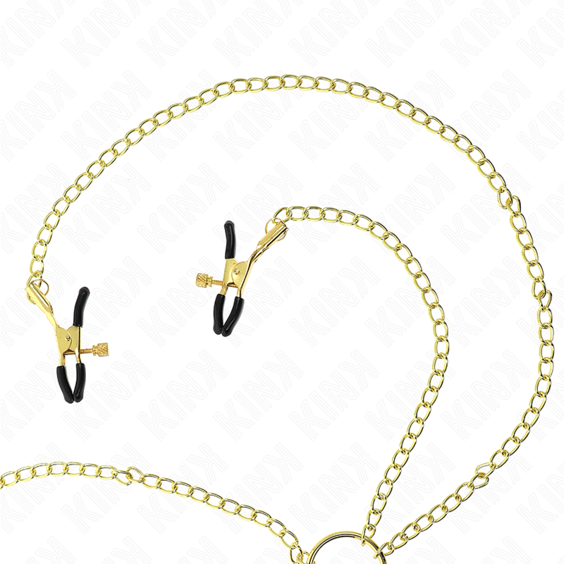 KINK - 4 NIPPLE AND CLIT CLAMPS JUSTERBARA GULD