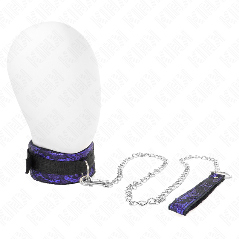 KINK - Kort Sammetspets Halsband med Bälte 105 cm