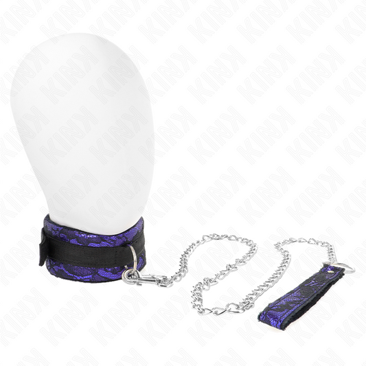 KINK - Kort Sammetspets Halsband med Bälte 105 cm