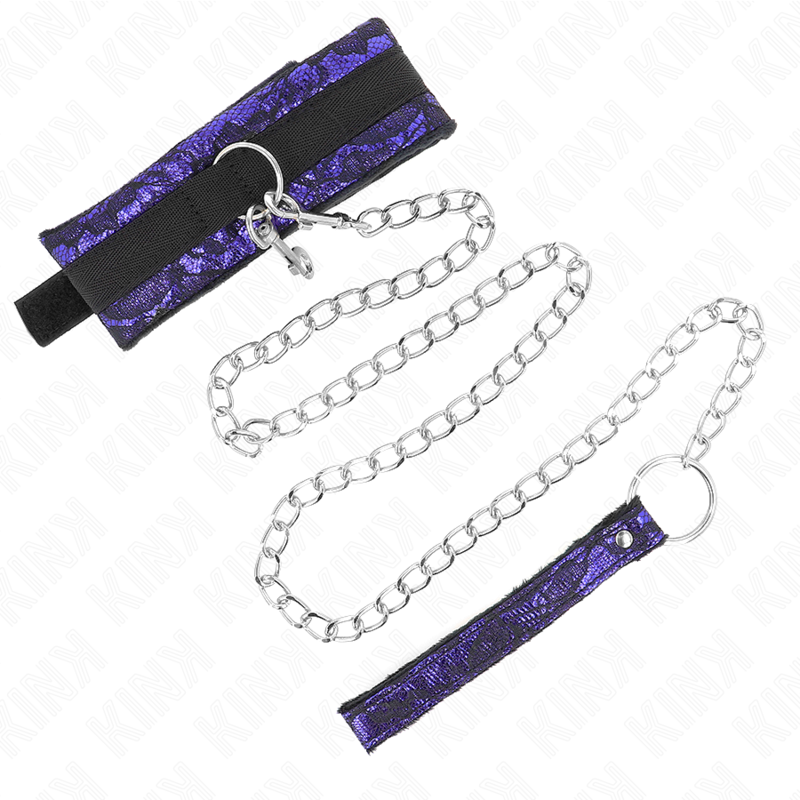KINK - Kort Sammetspets Halsband med Bälte 105 cm