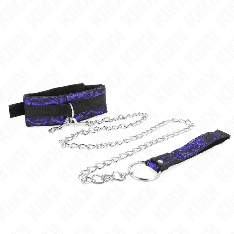 KINK - Kort Sammetspets Halsband med Bälte 105 cm