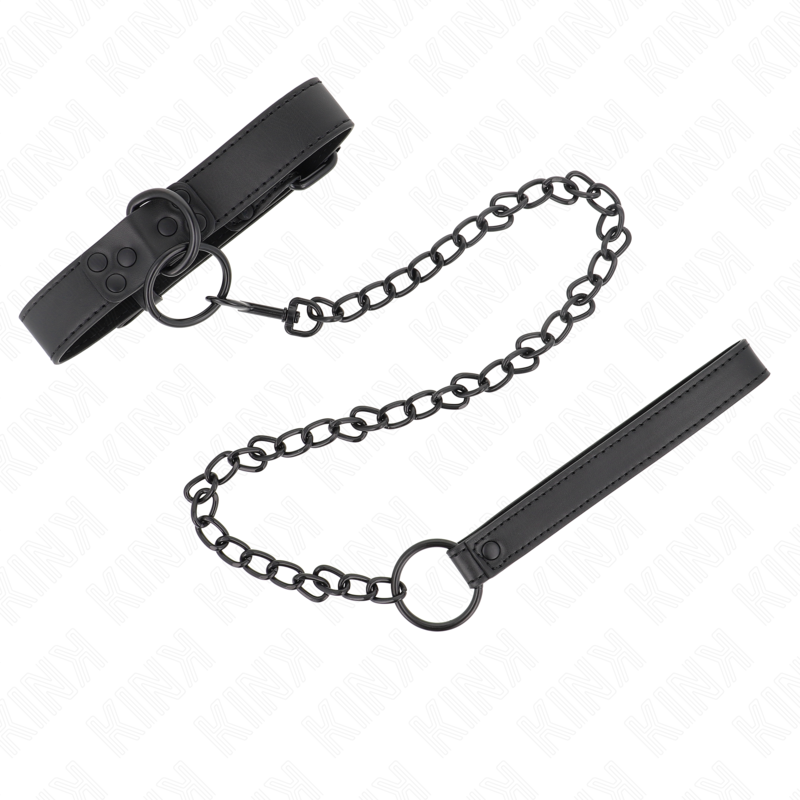 KINK halsband med mörk koppling 65 cm justerbart