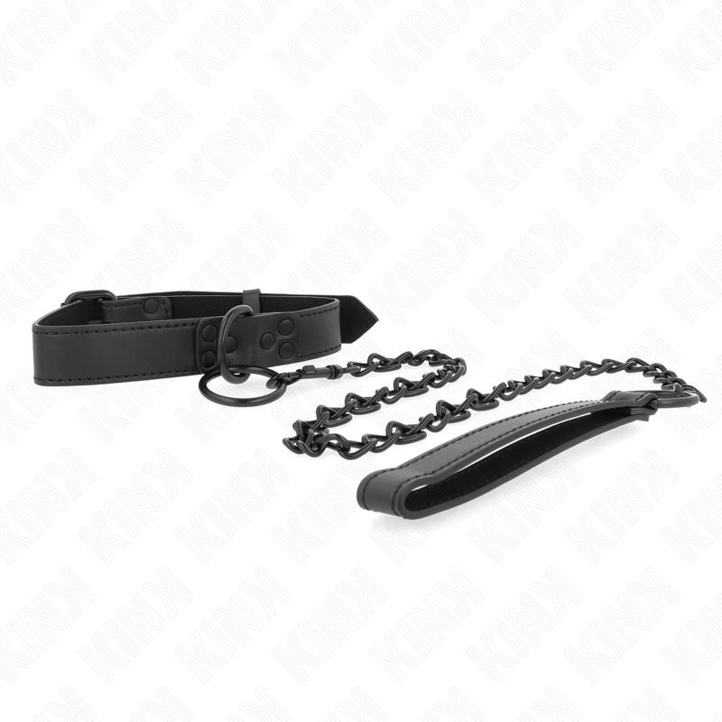 KINK halsband med mörk koppling 65 cm justerbart