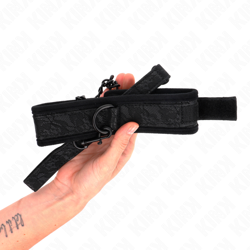 KINK halsband med koppel, justerbart 77 cm