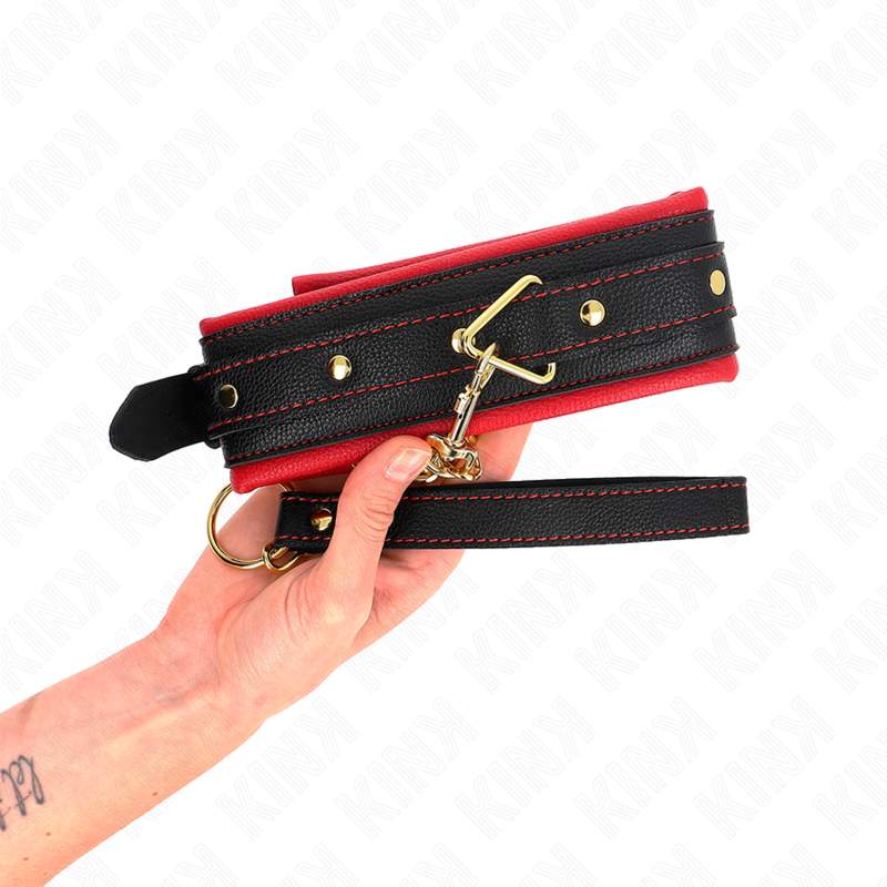 KINK halsband med justerbart tygkoppel 33-48 cm
