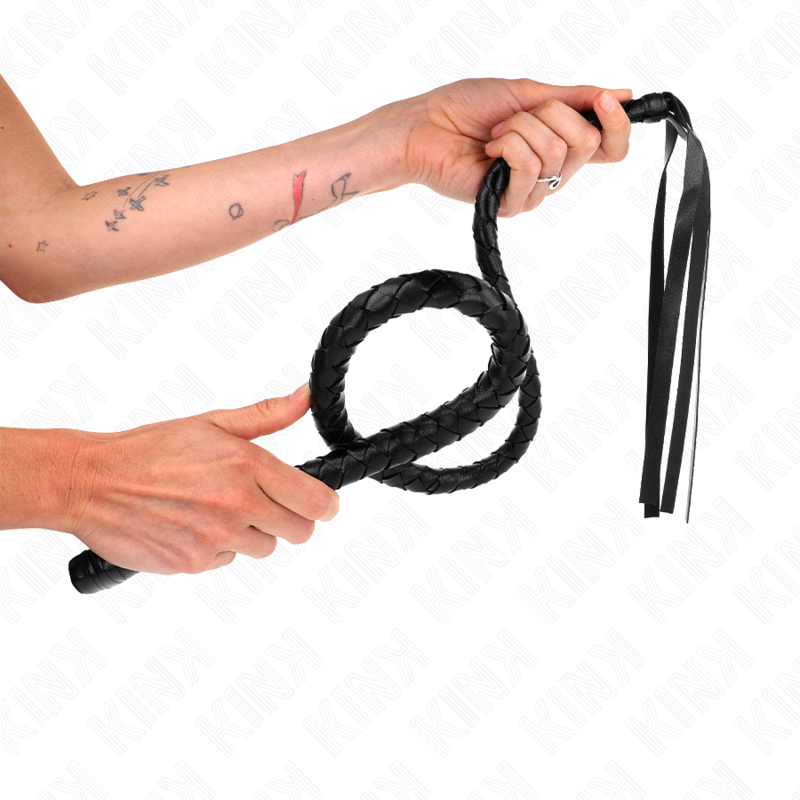 KINK lång pisk med pärlor 110 cm