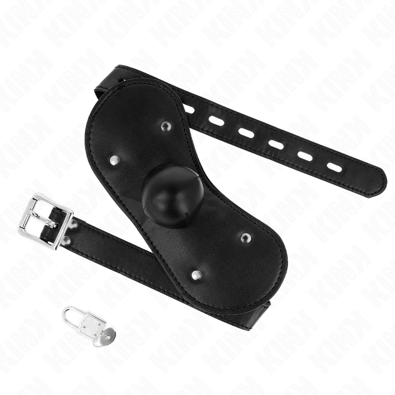 KINK - Ball Gag Munkmask med Lås Justerbar 42-60 cm