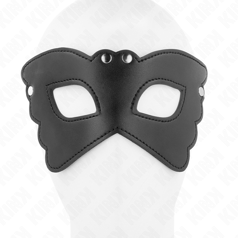 KINK - Mask i fjärilsform av konstläder 20 x 9 cm