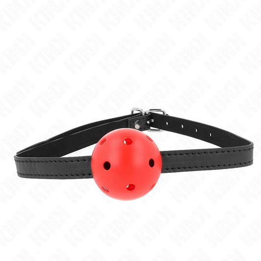 KINK - SIMPLICITY RÖD ANDNINGSBAR 4.5 CM BALL GAG 62 x 1.5 CM