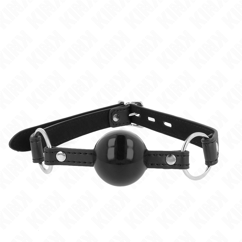 KINK - TPE Ball 4 cm Gag med svart lås 60 x 2 cm