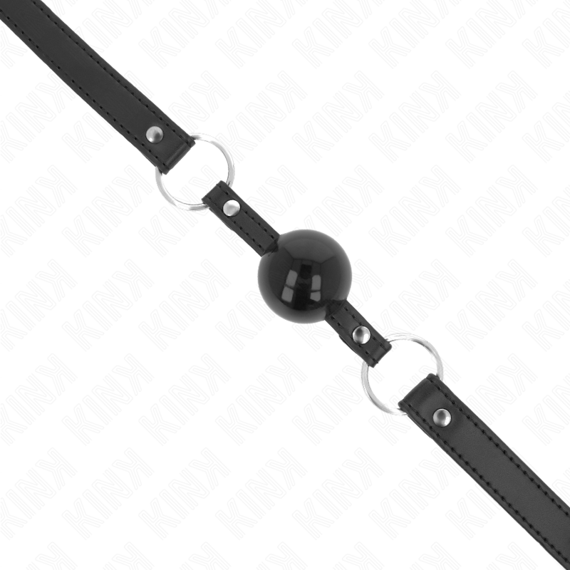 KINK - TPE Ball 4 cm Gag med svart lås 60 x 2 cm