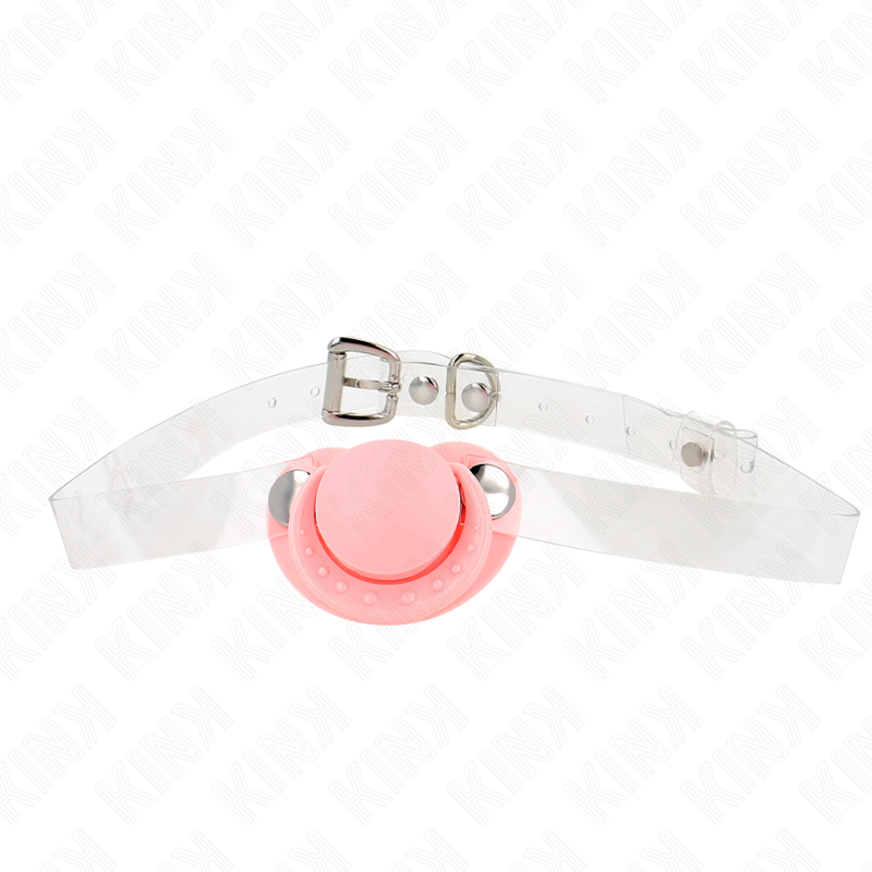 KINK - Rosa Nappformad Gag 5.5 x 4 CM Justerbar 43-60 CM