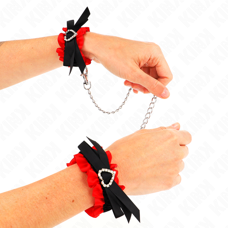 KINK - Spännband i spets och elastiskt material med justerbara detaljer 22-35 cm
