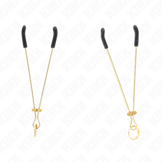 KINK - TUNGA NIPPLE CLAMPS GULD 7 CM