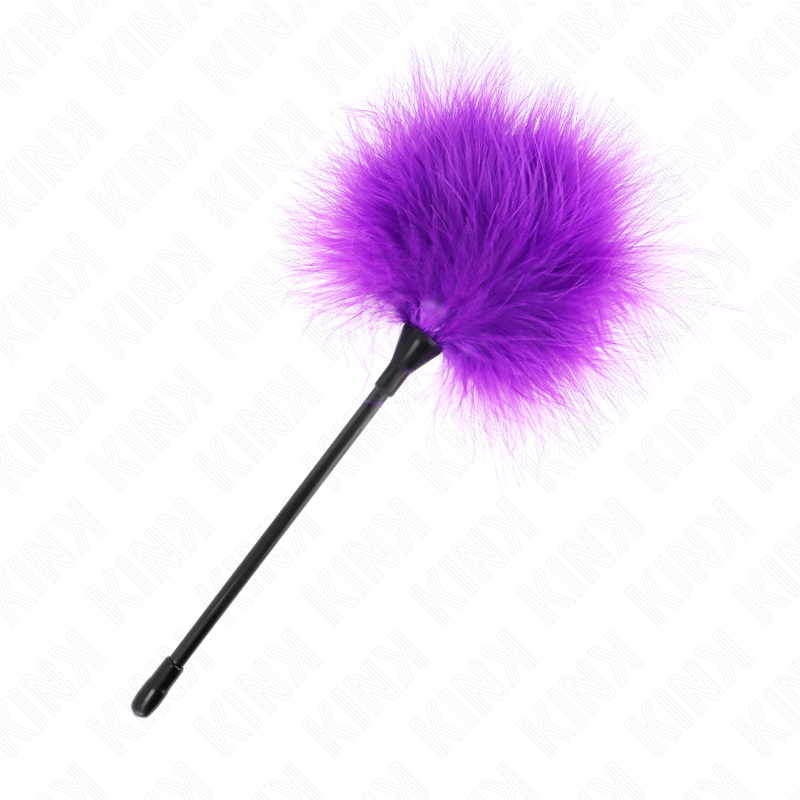 KINK lila kittelfjädrar för bondagekit 27 cm