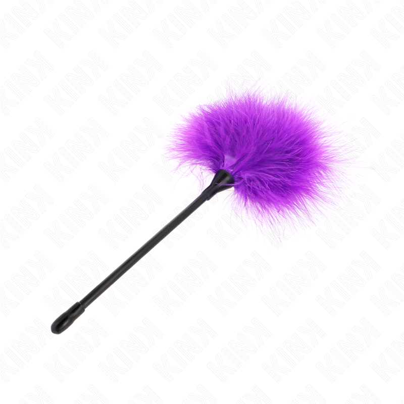 KINK lila kittelfjädrar för bondagekit 27 cm