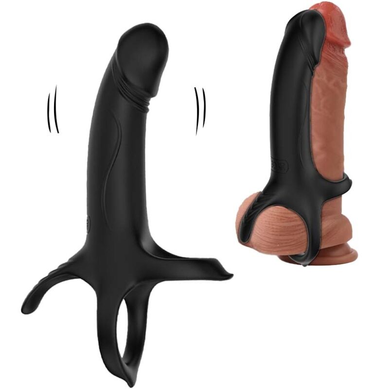ARMONY dildo med ring och vibrator i svart