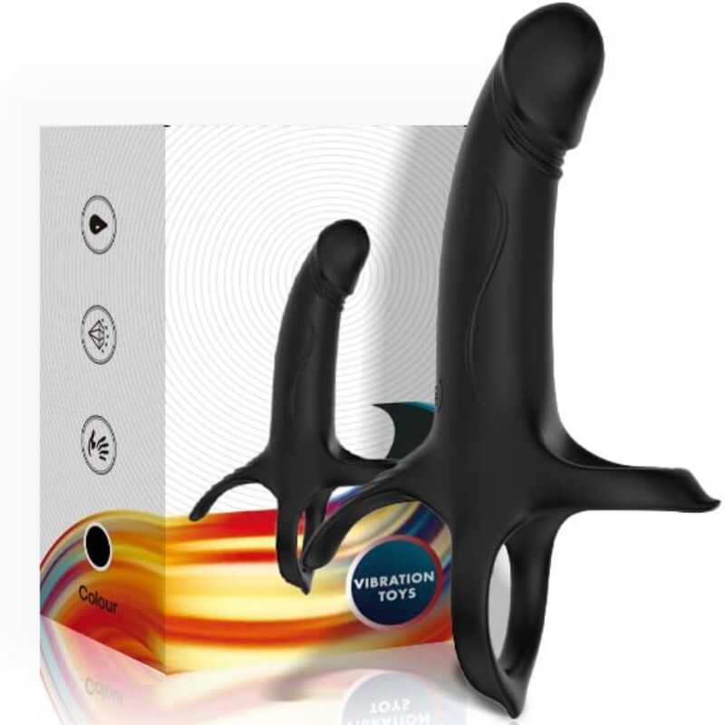 ARMONY dildo med ring och vibrator i svart