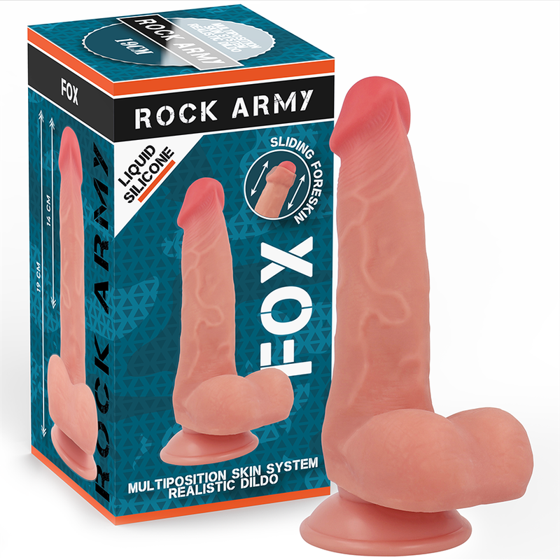 ROCKARMY Liquid Silicone Fox dildo 19 cm
