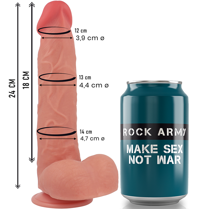 ROCKARMY Liquid Silicone RAPTOR dildo 24 cm