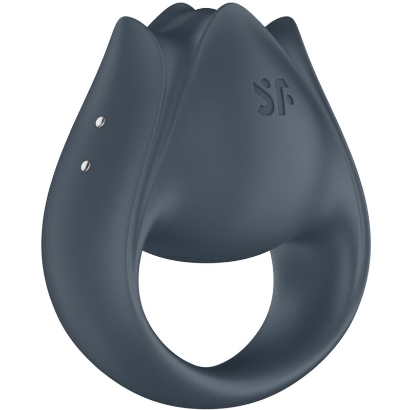 SATISFYER - PERFECT PAIR 2 MULTIVIBRATOR 2 I 1 PENISRING OCH FINGERSTIMULATOR GRÅ