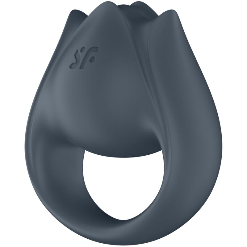 SATISFYER - PERFECT PAIR 2 MULTIVIBRATOR 2 I 1 PENISRING OCH FINGERSTIMULATOR GRÅ