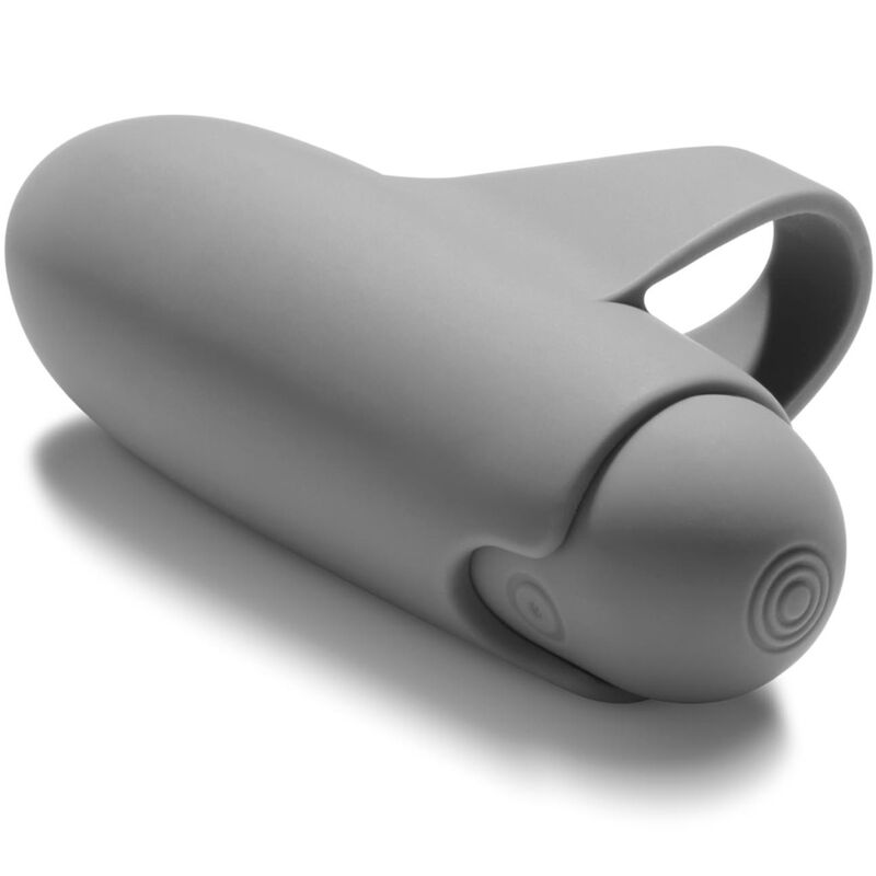 Grå finger-vibrator med 10 vibrationslägen