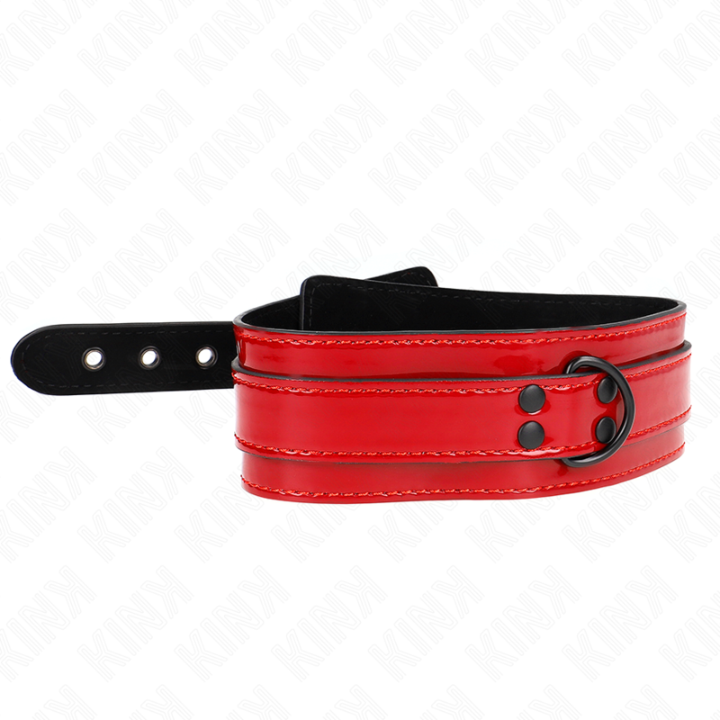 KINK - Justerbar halsband i vinröd 37,5-49,5 cm x 5 cm