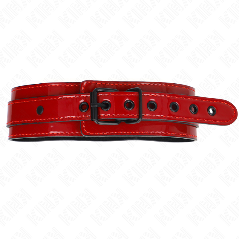 KINK - Justerbar halsband i vinröd 37,5-49,5 cm x 5 cm
