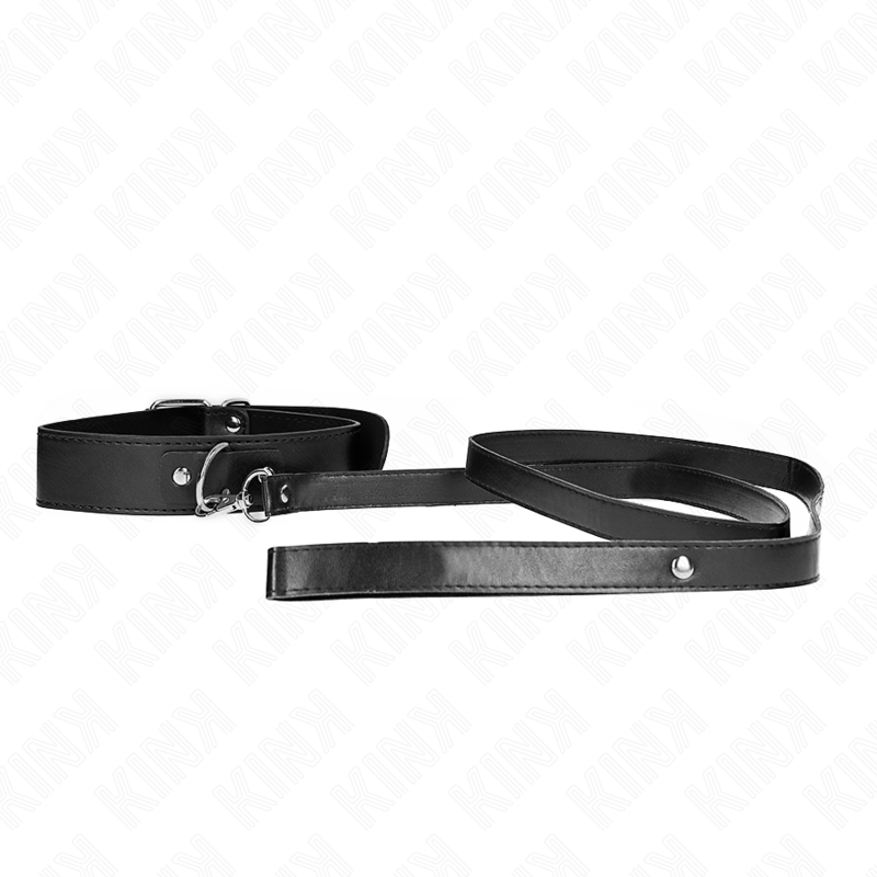 KINK - Halsband med bälte 116 cm svart justerbart