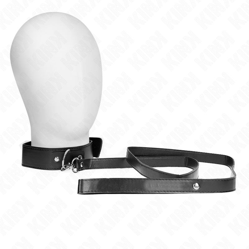KINK - Halsband med bälte 116 cm svart justerbart