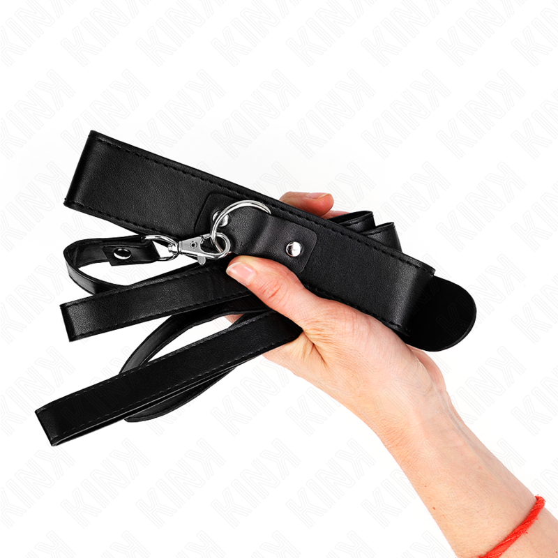 KINK - Halsband med bälte 116 cm svart justerbart