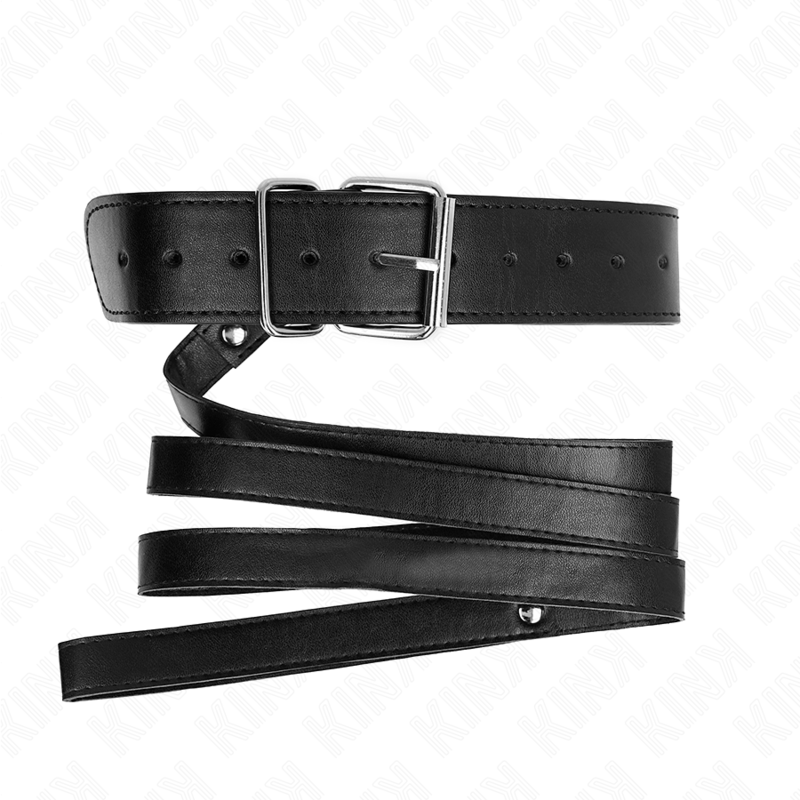 KINK - Halsband med bälte 116 cm svart justerbart